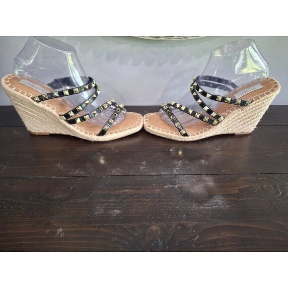 NWT Steven New York Keina Black Espadrille Wedge Sandal/Sz. 9.5M - Picture 5 of 10